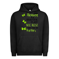 Pigment Black I know heaven is a beautiful place because they have my brother Urban Hoodie - Bettercallsaul