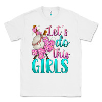 White let's do this girls baseball Classic Tee - BundleAndBundleShop