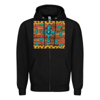 Black western gemstone cross sunflowers leopard serape glitter wooden tumble Zipper Hoodie - Artiststas