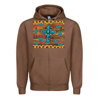Chestnut western gemstone cross sunflowers leopard serape glitter wooden tumble Zipper Hoodie - Artiststas