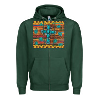 Sports Green western gemstone cross sunflowers leopard serape glitter wooden tumble Zipper Hoodie - Artiststas