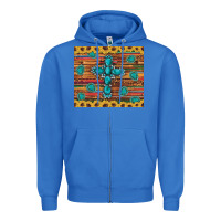 True Royal western gemstone cross sunflowers leopard serape glitter wooden tumble Zipper Hoodie - Artiststas