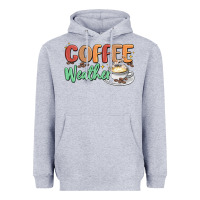 Heather Grey coffee weather Heavyweight Hoodie - MaliasSmallBusiness