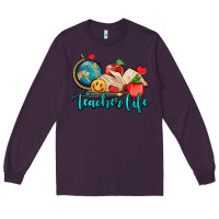 Plum teacher life Long Sleeve Tee - AdoDesignShop