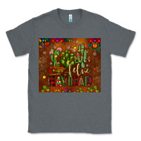 Charcoal Heather feliz navidad cactus Classic Tee - JahusDesignShop