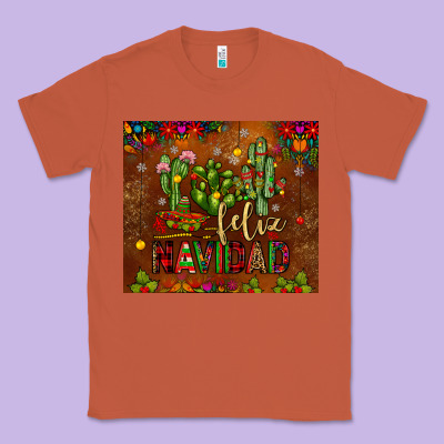 Feliz Navidad Cactus Classic Tee Designed By Jahusdesignshop