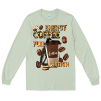 Matcha energy coffee fuel station Long Sleeve Tee - Artiststas
