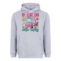 Heather Grey bookish girlie express Heavyweight Hoodie - MaliasSmallBusiness