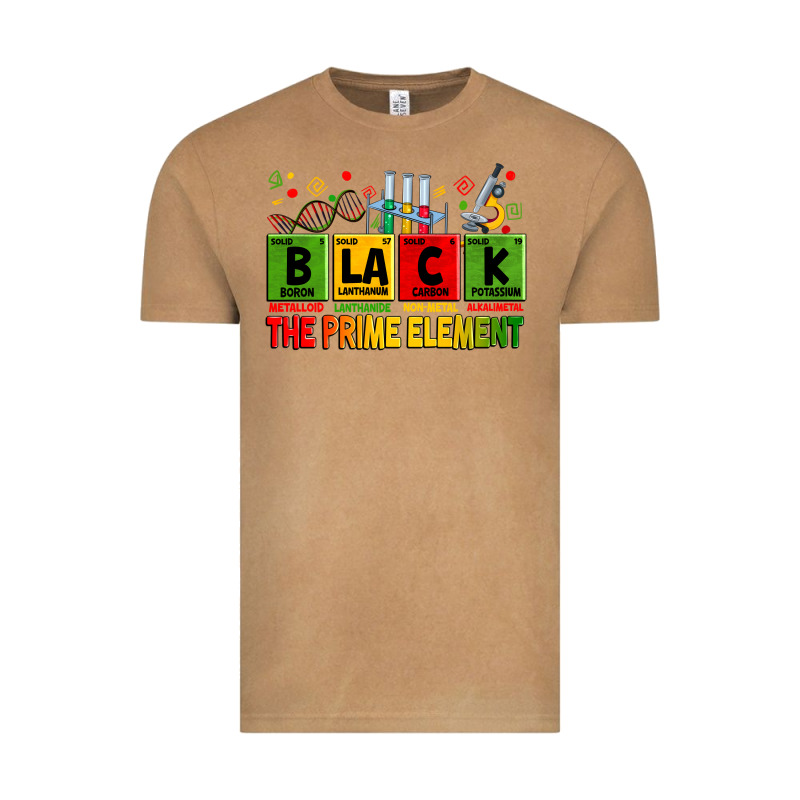 Black The Prime Element Juneteenth Vintage Tee by Zillion Design Studio | Teevron