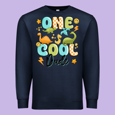 One Cool Dude Premium Sweatshirt Designed By Maliassmallbusiness