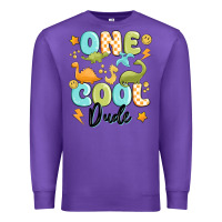 Purple one cool dude Premium Sweatshirt - MaliasSmallBusiness