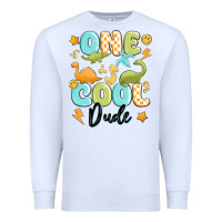 White one cool dude Premium Sweatshirt - MaliasSmallBusiness