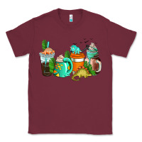 Burgundy dinosaur coffee cups Classic Tee - AdoDesignShop