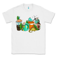 White dinosaur coffee cups Classic Tee - AdoDesignShop