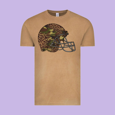 American Football Helmet Vintage Tee Designed By Barkaloodesign