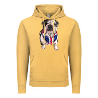 Vintage Mustard english bulldog Vintage Hoodie - RanaPortraitStore