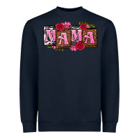 Navy mama with license letters mothers day Heavyweight Sweatshirt - texasbilliewilder