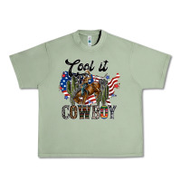 Oil Green cool it cowboy Urban Heavy Tee - SublimationCraftShop