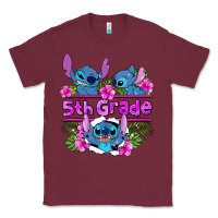 Burgundy preview flower stitch 5th grade Classic Tee - AdoDesignShop