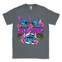 Charcoal Heather preview flower stitch 5th grade Classic Tee - AdoDesignShop