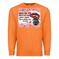 Carrot roses are red violets are blue i have 5  fingers t Premium Sweatshirt - MaliasSmallBusiness