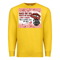 Lemon roses are red violets are blue i have 5  fingers t Premium Sweatshirt - MaliasSmallBusiness