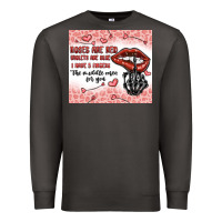 Smoke roses are red violets are blue i have 5  fingers t Premium Sweatshirt - MaliasSmallBusiness