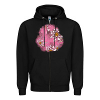 Black lotus patches Zipper Hoodie - AdoDesignShop