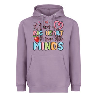 Lavender it takes a big heart for shape little minds Heavyweight Hoodie - MaliasSmallBusiness