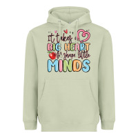 Matcha it takes a big heart for shape little minds Heavyweight Hoodie - MaliasSmallBusiness