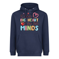 Navy it takes a big heart for shape little minds Heavyweight Hoodie - MaliasSmallBusiness