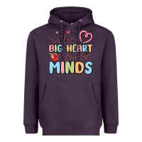It Takes A Big Heart For Shape Little Minds Heavyweight Hoodie | Teevron