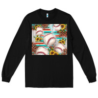 Black baseball leopard sunflower Long Sleeve Tee - JahusDesignShop