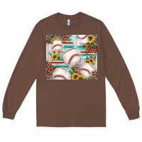 Chestnut baseball leopard sunflower Long Sleeve Tee - JahusDesignShop