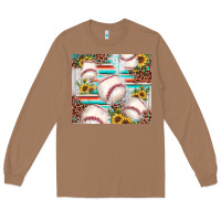 Toasted Coconut baseball leopard sunflower Long Sleeve Tee - JahusDesignShop