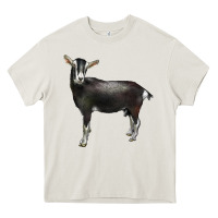 Cream Alpine Goat Heavy Core Tee - LillyAllenDesigns