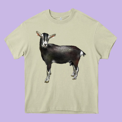Alpine Goat Heavy Core Tee Designed By Lillyallendesigns