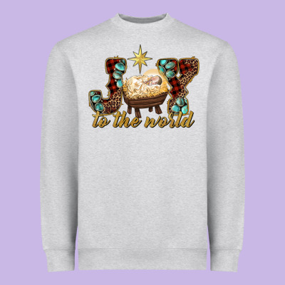 Joy To The World Heavyweight Sweatshirt Designed By Ranaportraitstore