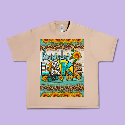 Living On Lake Time Air Freshener Urban Heavy Tee Designed By Hra Design Shop