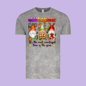 Hallothanksmas Its The Most Wonderful Time Of The Vintage Tee Designed By Texasbilliewilder