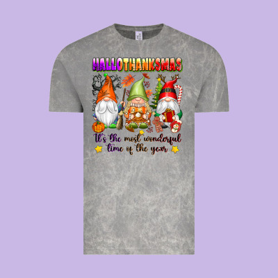 Hallothanksmas Its The Most Wonderful Time Of The Vintage Tee Designed By Texasbilliewilder