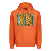 Fall Sunflower Brushstroke Premium Hoodie | Teevron