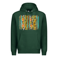 Sports Green fall sunflower brushstroke Premium Hoodie - BundleAndBundleShop