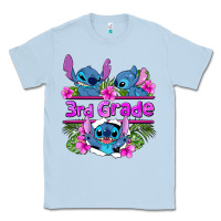Dusty Blue preview flower stitch 3rd grade Classic Tee - AdoDesignShop
