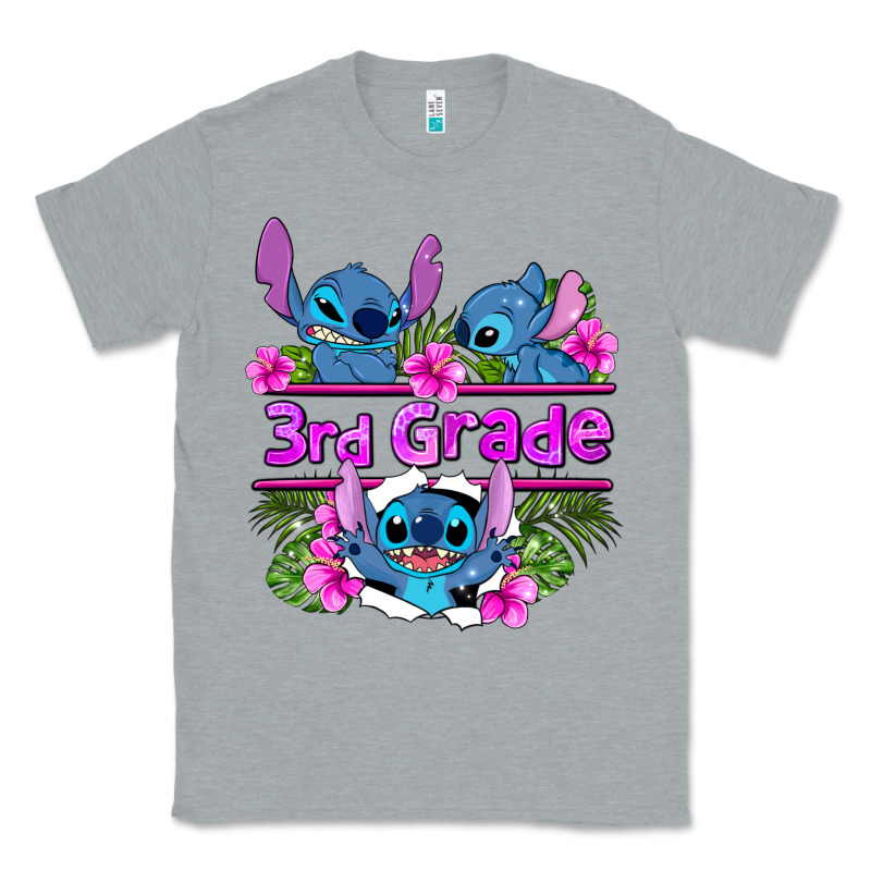 Preview Flower Stitch 3rd Grade Classic Tee by AdoDesignShop | Teevron