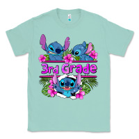 Seafoam preview flower stitch 3rd grade Classic Tee - AdoDesignShop