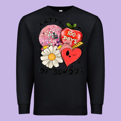 Happy 100 Days Of School Premium Sweatshirt Designed By Maliassmallbusiness