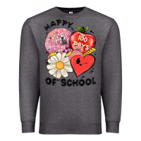 Charcoal Heather happy 100 days of school Premium Sweatshirt - MaliasSmallBusiness