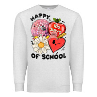Oatmeal Heather happy 100 days of school Premium Sweatshirt - MaliasSmallBusiness