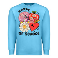Ocean Blue happy 100 days of school Premium Sweatshirt - MaliasSmallBusiness